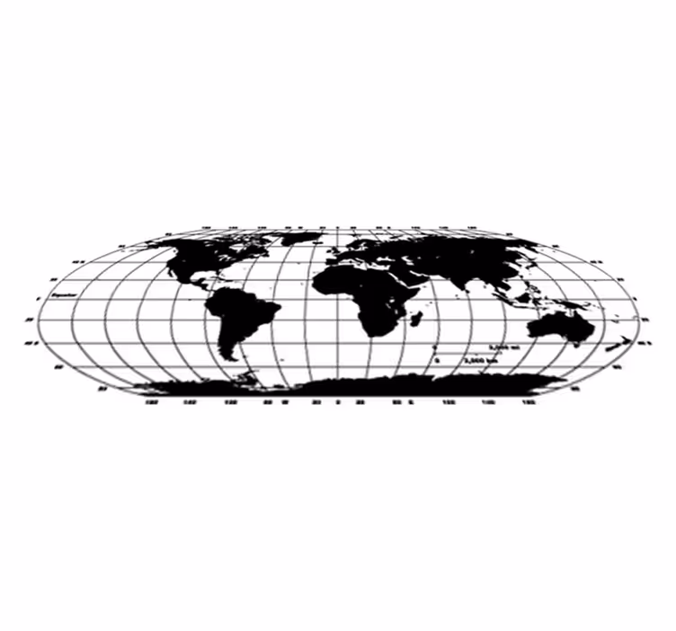 Alfombra vinílica mapamundi vinilo decorativo mundo - TenVinilo