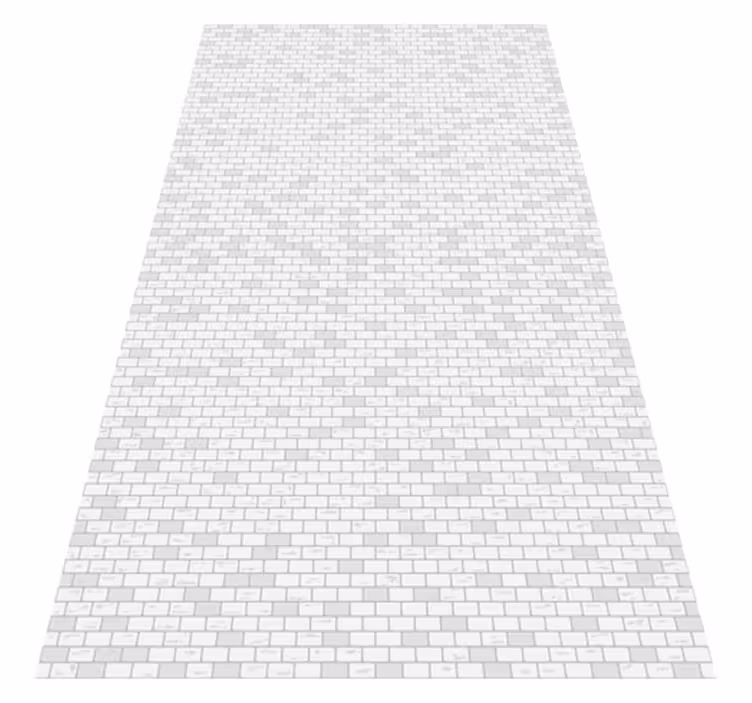 Alfombra vinílica baño diseño de ladrillo elegante - TenVinilo