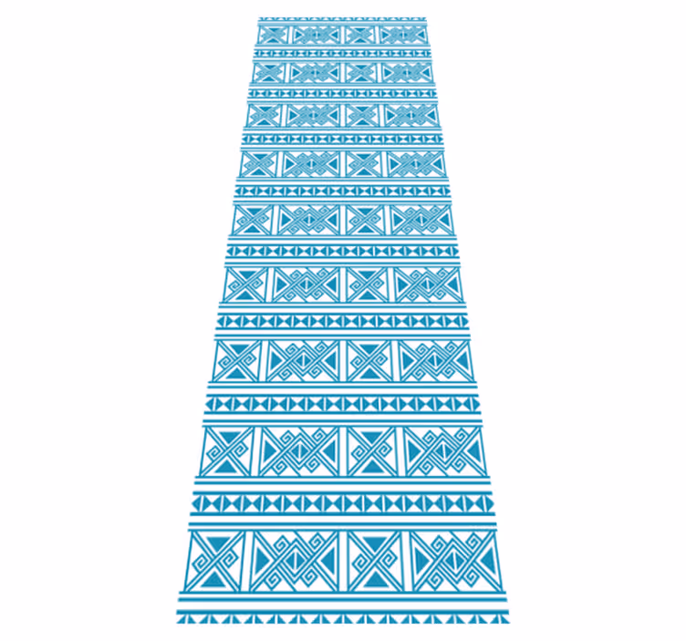 Alfombra vinílica baño diseño azul - TenVinilo