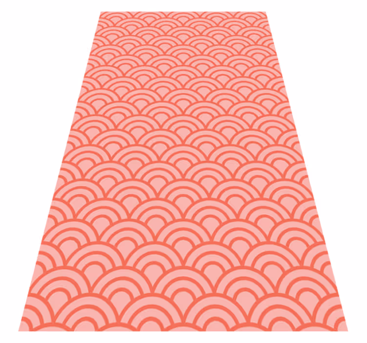Alfombra vinílica baño coral vivo pantone - TenVinilo
