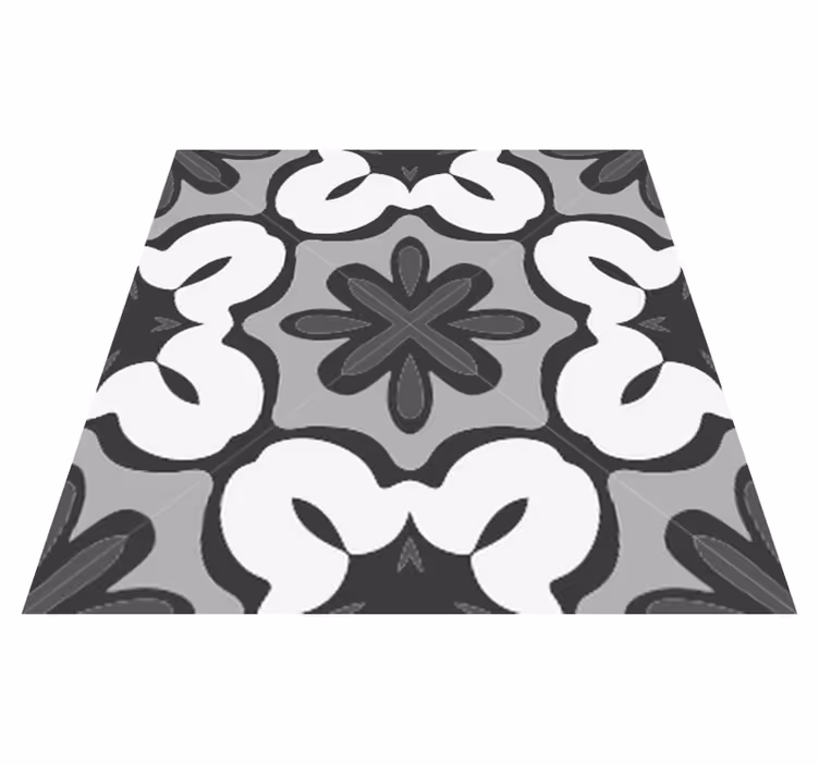 Alfombra vinílica baño estilo gracia gris hidráulico - TenVinilo