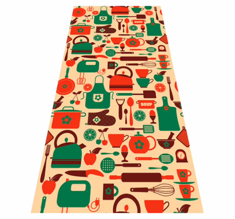 Alfombra vinílica cocina vinilo para mueble de cocina - TenVinilo