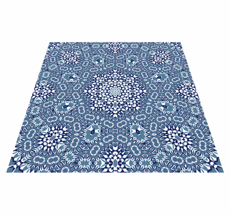 Alfombra vinílica cocina mandala de mosaico - TenVinilo