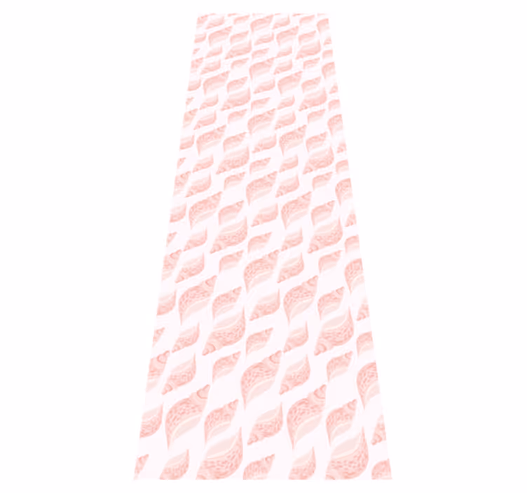 Alfombra vinílica dormitorio patrón de conchas rosa - TenVinilo