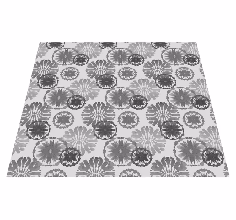 Alfombra vinílica oficina ilusión gris pintada - TenVinilo