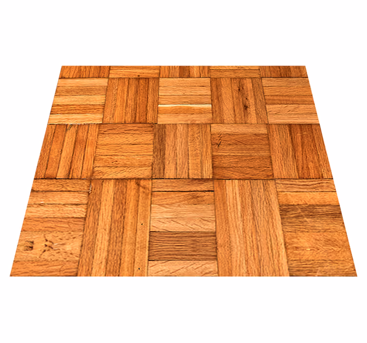 Alfombra vinílica oficina protegida por tejido de madera - TenVinilo