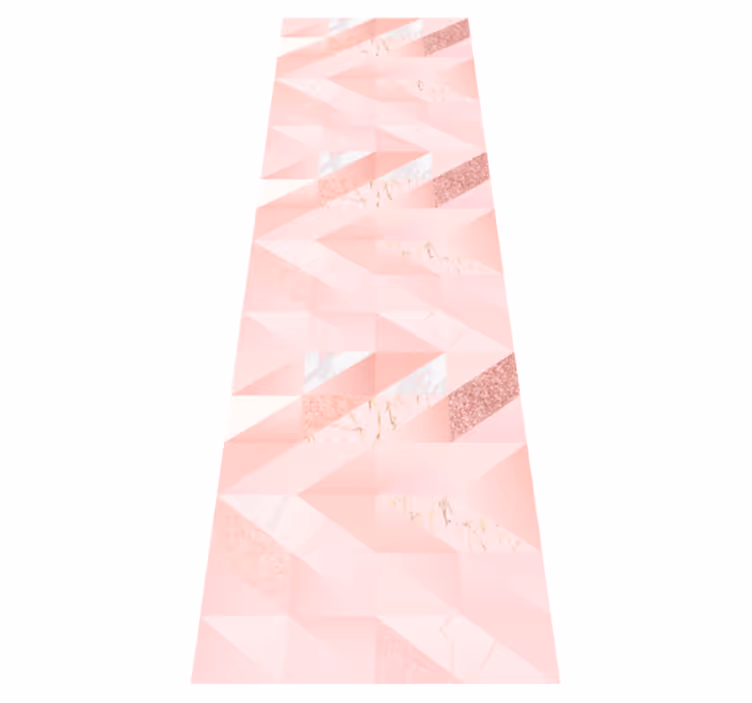 Alfombra vinílica dormitorio fondo geométrico rosa - TenVinilo
