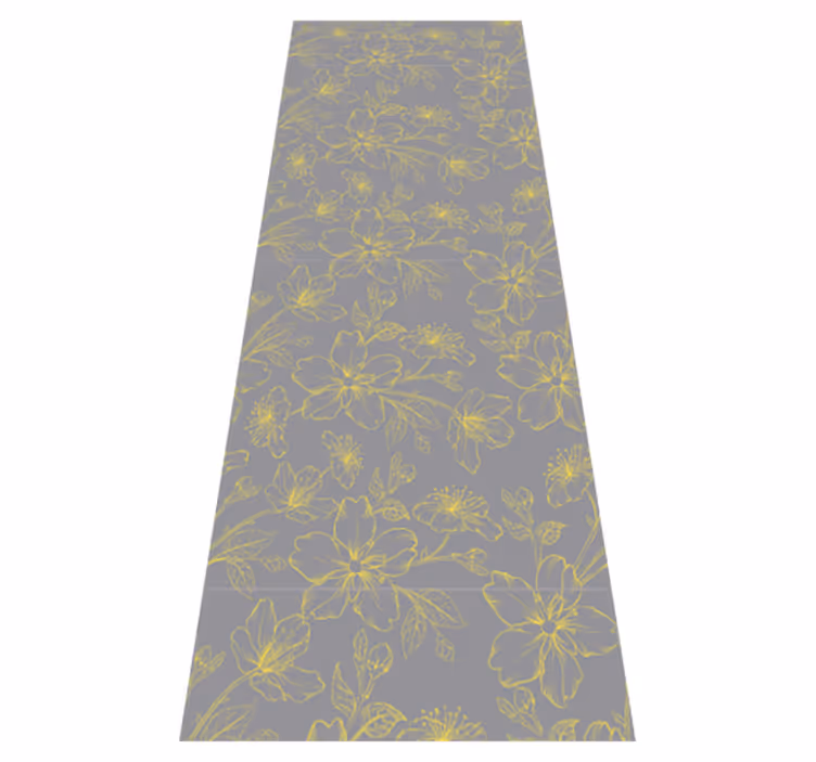 Alfombra vinílica dormitorio pantone floral - TenVinilo