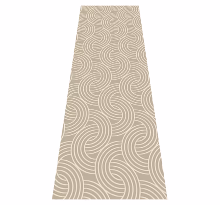 Alfombra vinílica nórdica patrón minimalista beige - TenVinilo