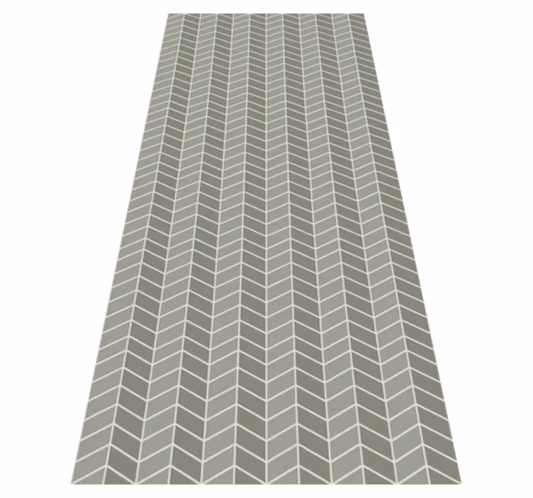 Alfombra vinílica nórdica patrón vertical verde pastel - TenVinilo