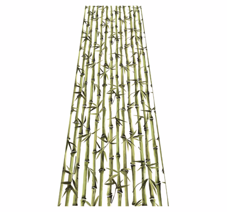 Alfombra vinílica naturaleza ramas de bambú - TenVinilo