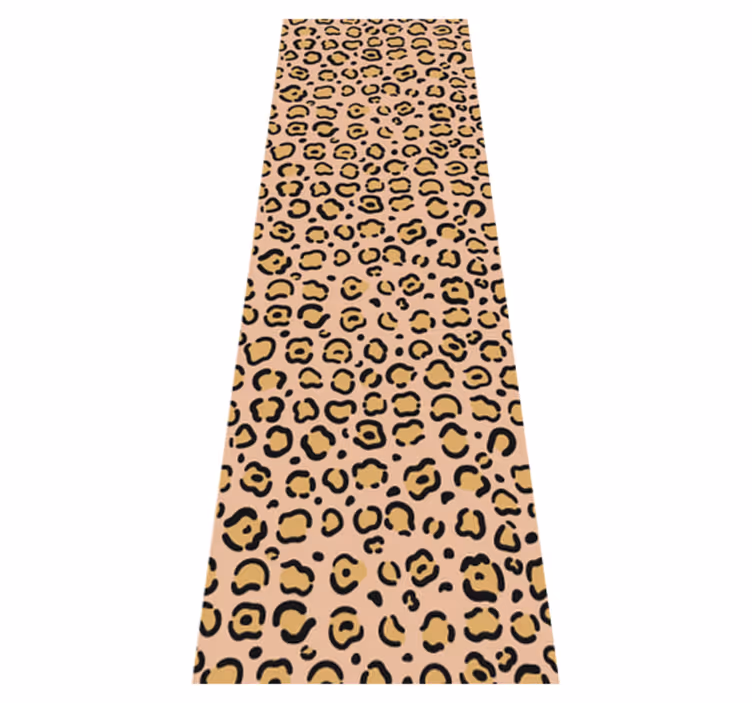 Aflombra vinílica animales leopardo pastel color print - TenVinilo