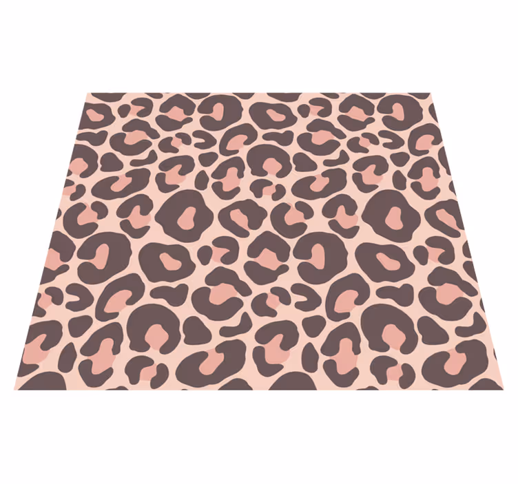 Aflombra vinílica animales estampado leopardo rosa - TenVinilo