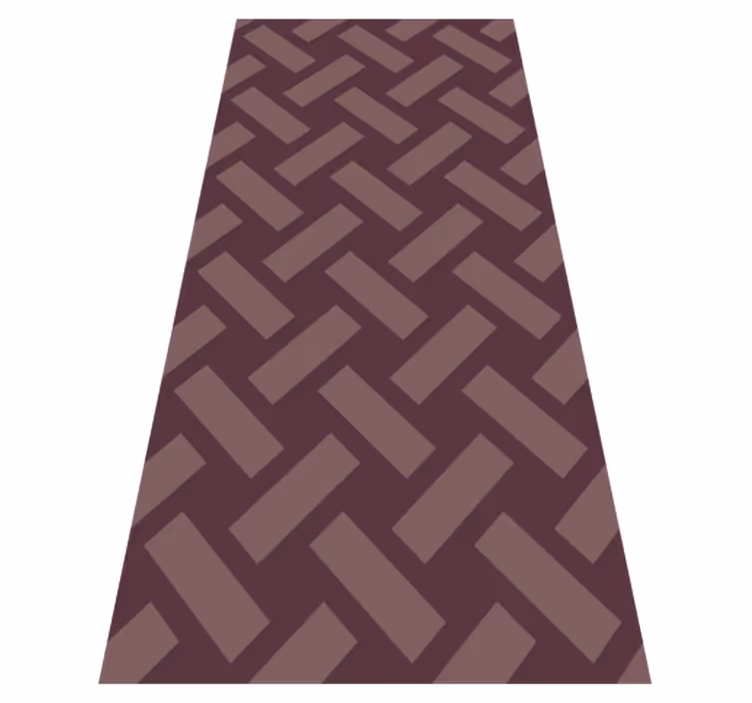 Alfombra vinílica imitación patrón cuadrado morado - TenVinilo