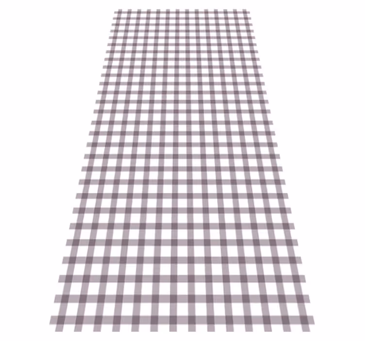 Alfombra vinílica imitación gingham lila - TenVinilo