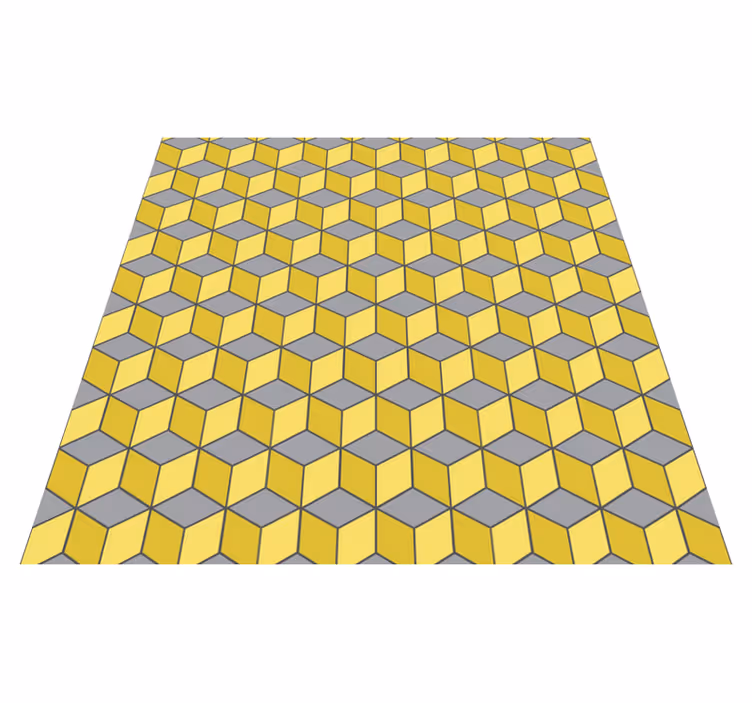 Alfombra vinílica geométrica cuadrados pantone - TenVinilo