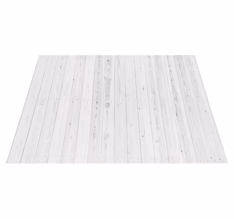 Alfombra vinílica recibidor estampado madera blanca - TenVinilo