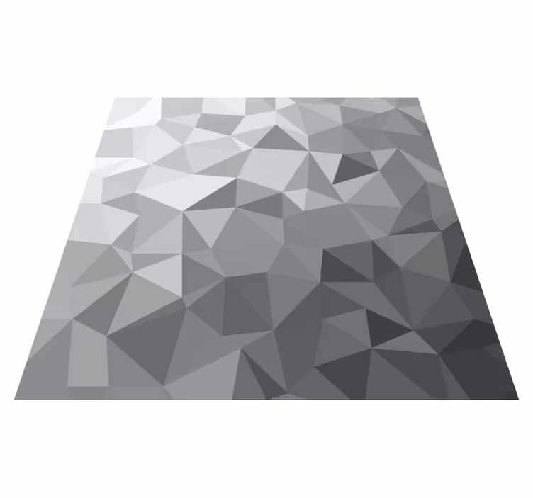 Alfombra vinílica recibidor arte abstracto en grises - TenVinilo