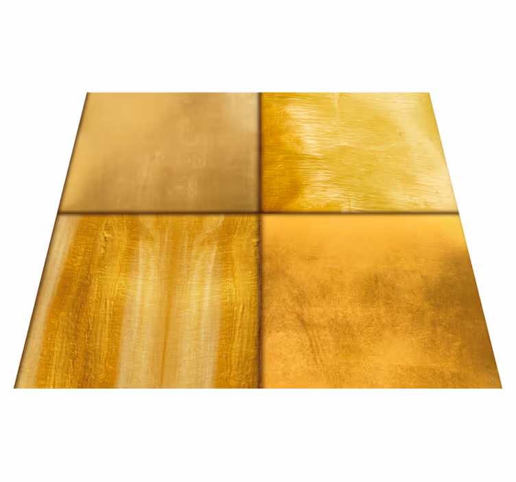 Alfombra vinílica amarilla superficie texturada dorada - TenVinilo