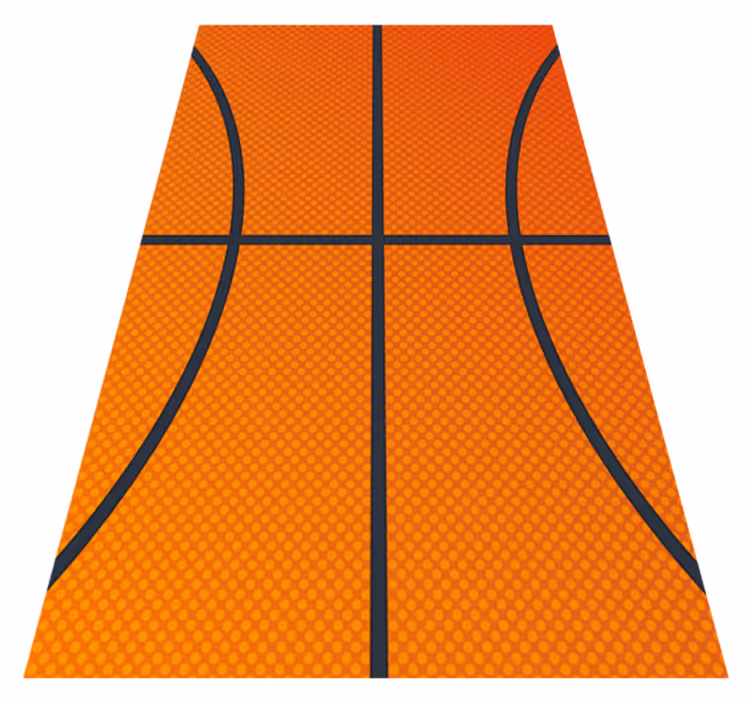 Alfombra vinílica naranja baloncesto - TenVinilo
