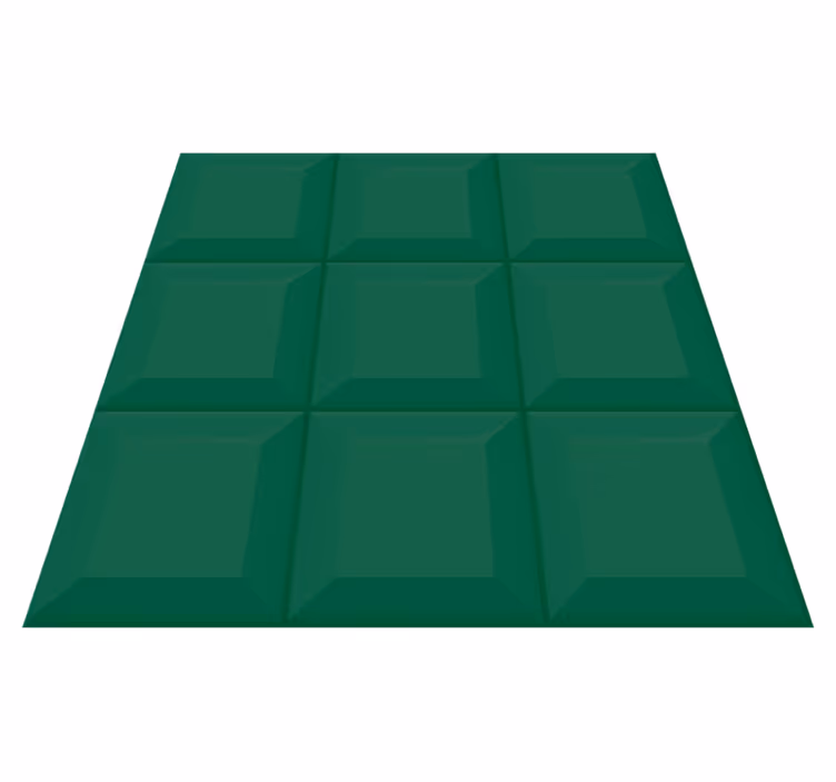 Alfombra vinílica verde pegatina de azulejo vegetal - TenVinilo