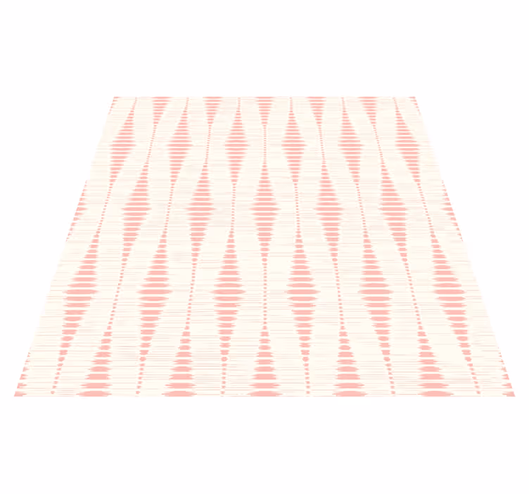 Alfombra vinílica exterior ikat rabaul rosa pastel - TenVinilo