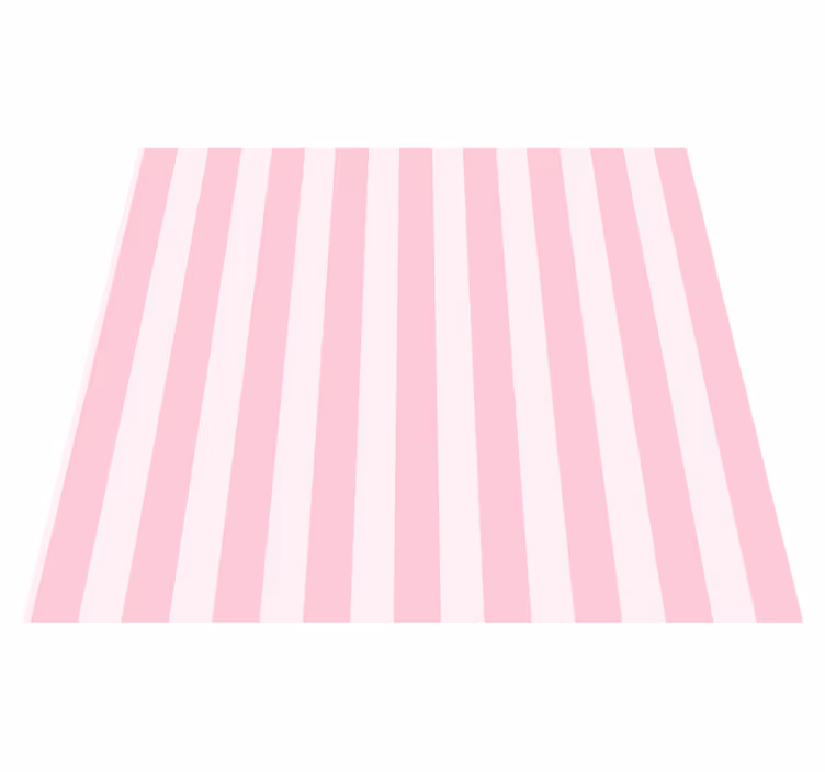 Alfombra vinílica rosa interior a rayas pink - TenVinilo