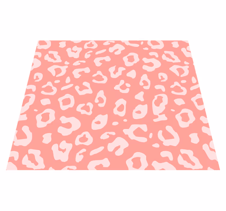 Alfombra vinílica rosa papel tapiz textura leopardo - TenVinilo