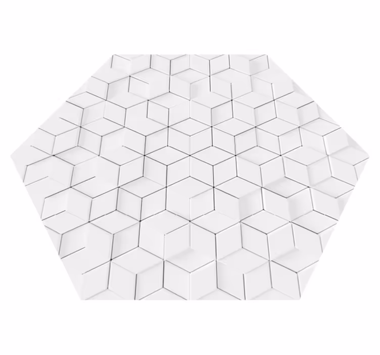 Alfombra vinílica salón patrón geométrico minimalista - TenVinilo