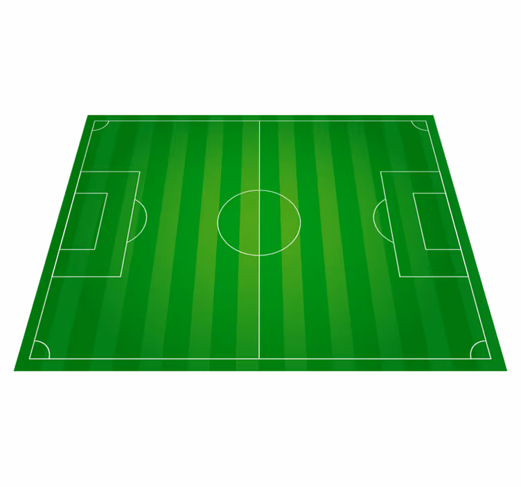 Alfombra vinílica juvenil campo de fútbol - TenVinilo