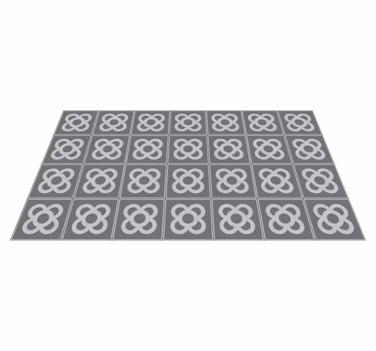 Alfombra vinílica gris panot Barcelona - TenVinilo