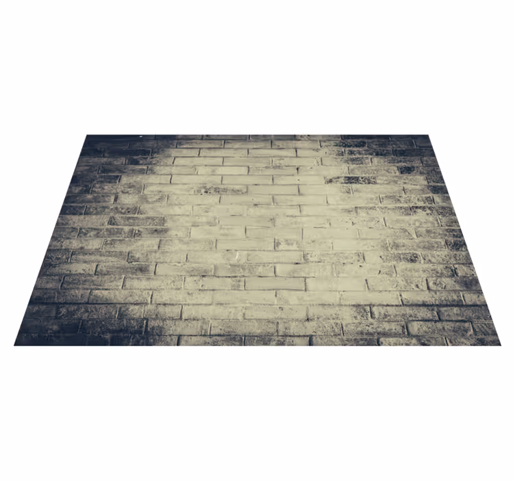 Alfombra vinílica minimalista ladrillo desgastado - TenVinilo