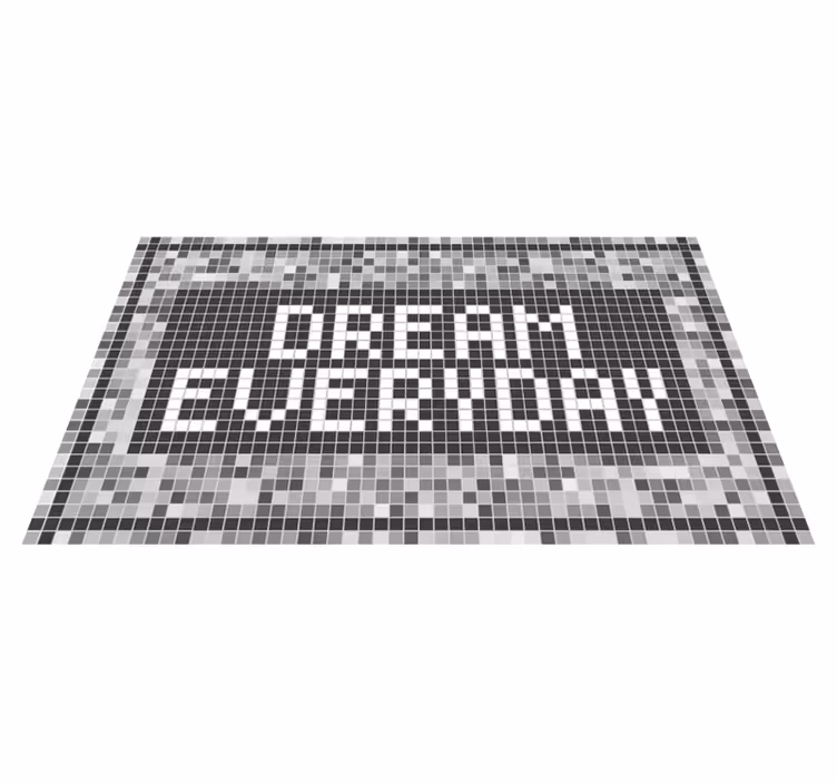 Alfombra vinílica frase motivacional  - TenVinilo