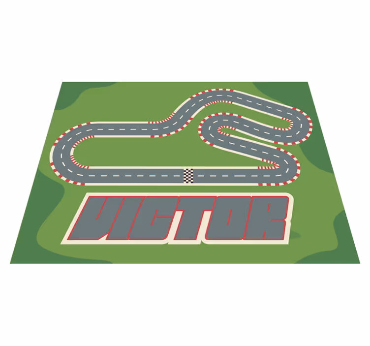 Alfombra vinílica personalizable circuito personalizado - TenVinilo