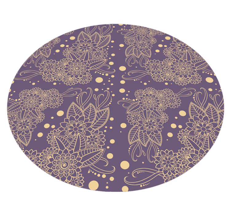 Alfombra vinílica mandala elegancia con motivo de mandala - TenVinilo