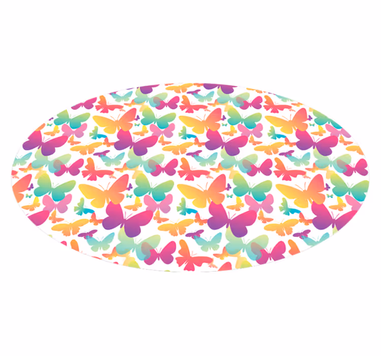Aflombra vinílica animales conjunto de mariposas - TenVinilo