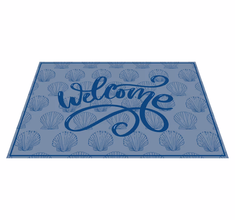 Alfombra vinílica con frase bienvenido a casa - TenVinilo