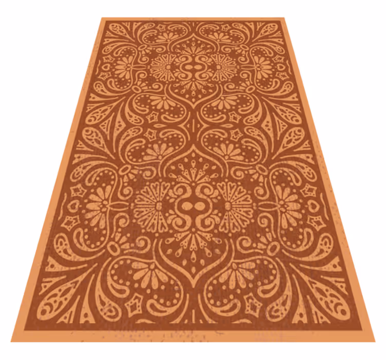 Alfombra vinílica cocina adorno inspirado en mandala - TenVinilo