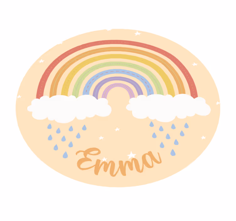 Alfombra vinílica personalizable arcoiris - TenVinilo