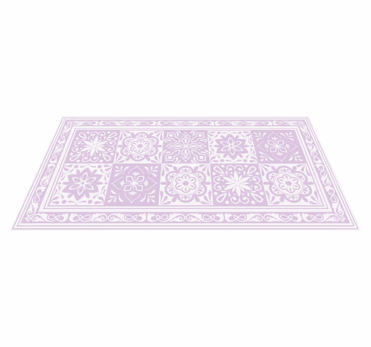 Alfombra vinílica baño elegancia de mandala - TenVinilo
