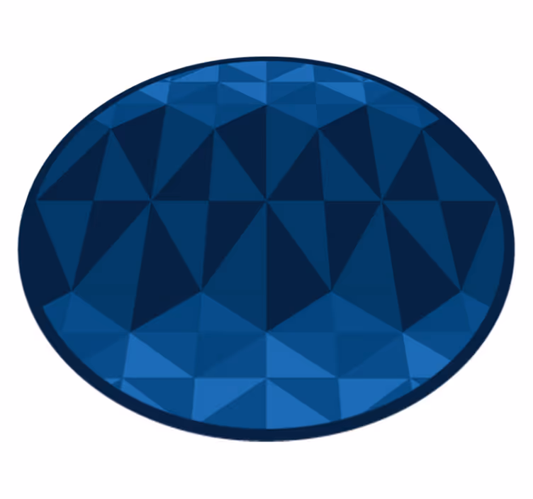 Alfombra vinílica geométrica diseño circular geométrico - TenVinilo