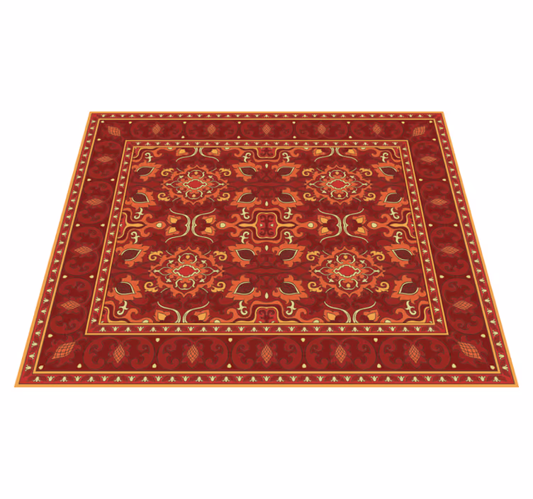Alfombra vinílica mandala medallón adornado - TenVinilo
