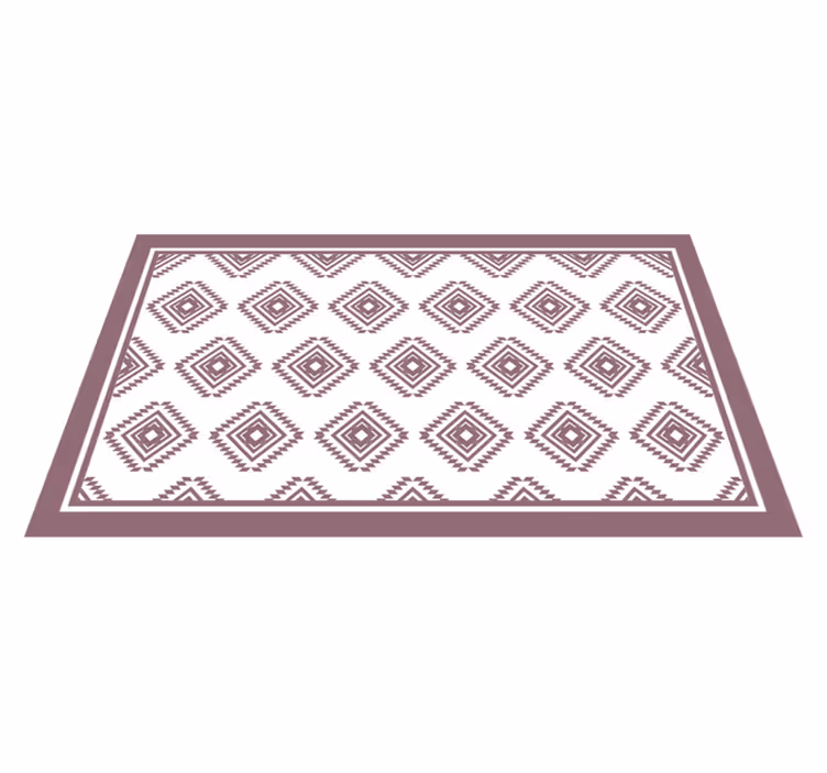 Alfombra vinílica étnica diseño estampado étnico - TenVinilo