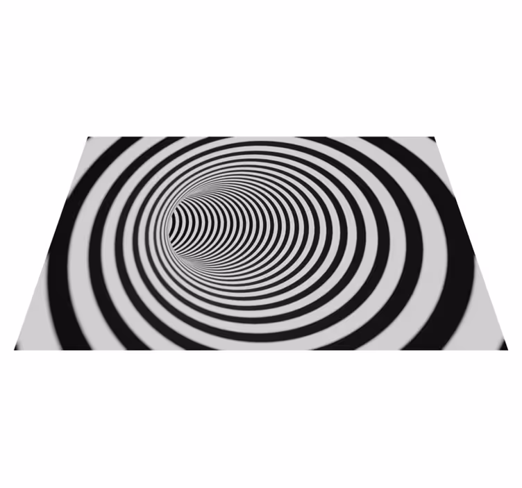 Alfombra de vinilo geométrica Túnel 3d - TenVinilo