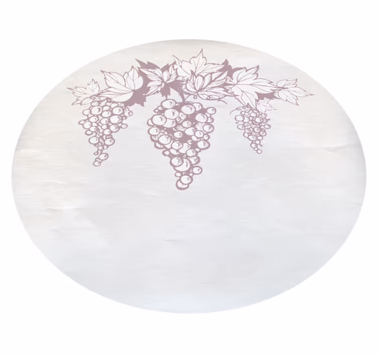 Alfombra vinilo cocina uvas tetro - TenVinilo