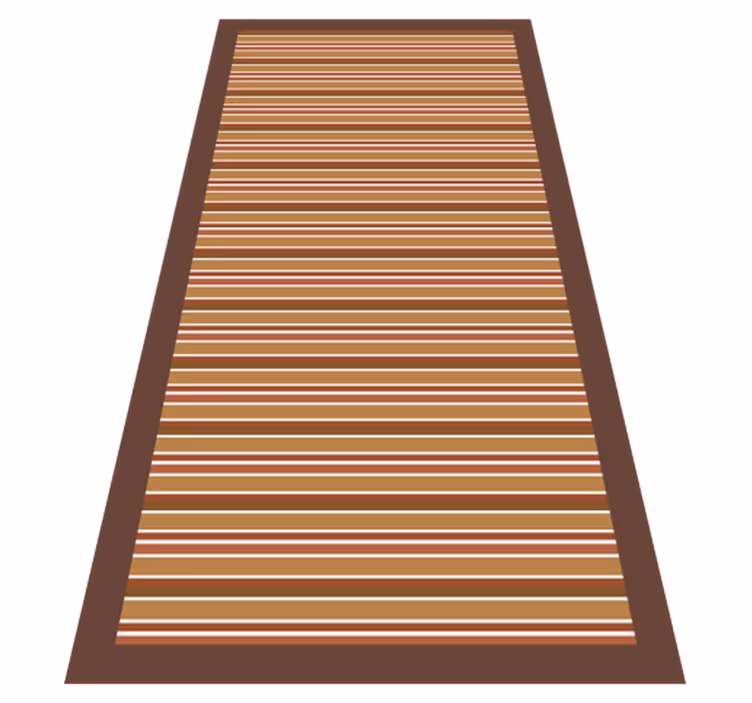 Alfombra vinilo cocina Cuerdas marrones - TenVinilo