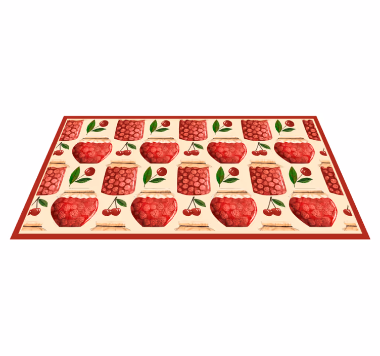 Alfombra vinilo cocina de mermeladas - TenVinilo