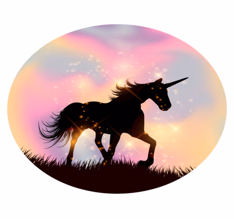 Aflombra vinílica animales unicornio galáctico - TenVinilo