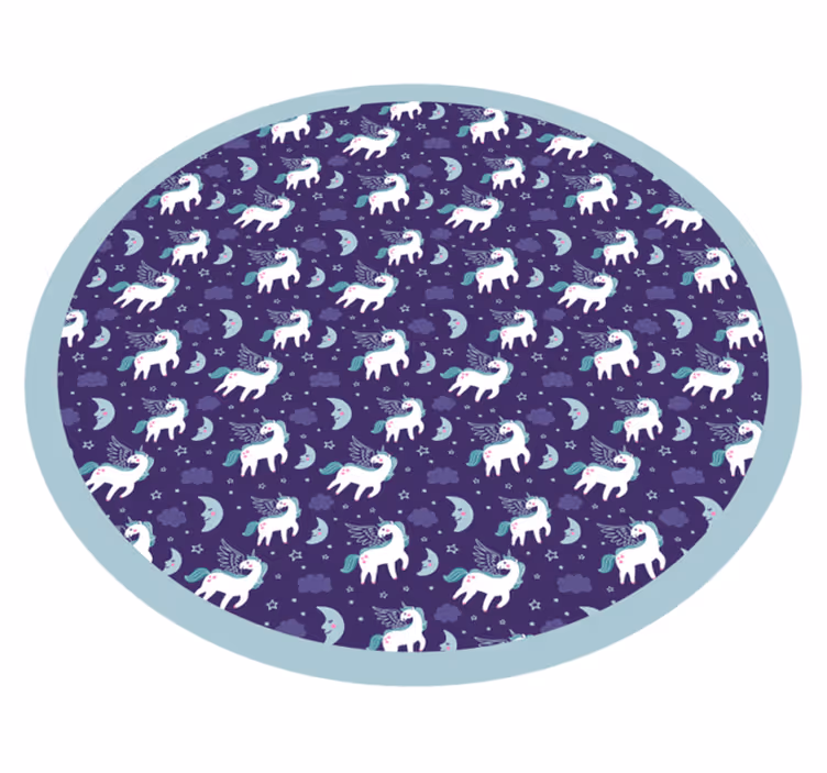 Alfombra vinílica infantil círculo del oso polar - TenVinilo