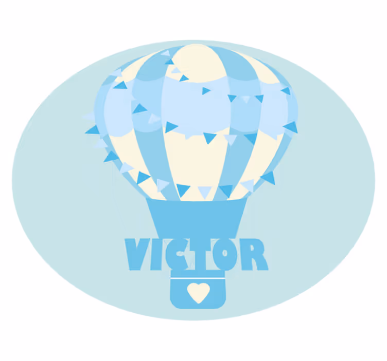 Alfombra vinílica personalizable globo personalizable - TenVinilo